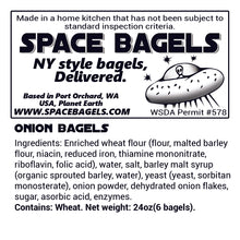 Load image into Gallery viewer, Onion Bagels - 6 count
