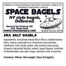 Load image into Gallery viewer, Sea Salt Bagels - 6 count