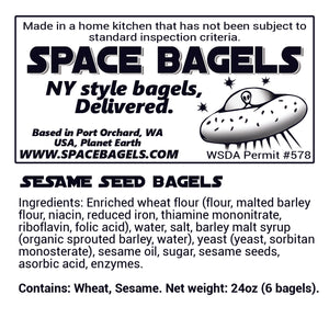 Sesame Seed Bagels - 6 count